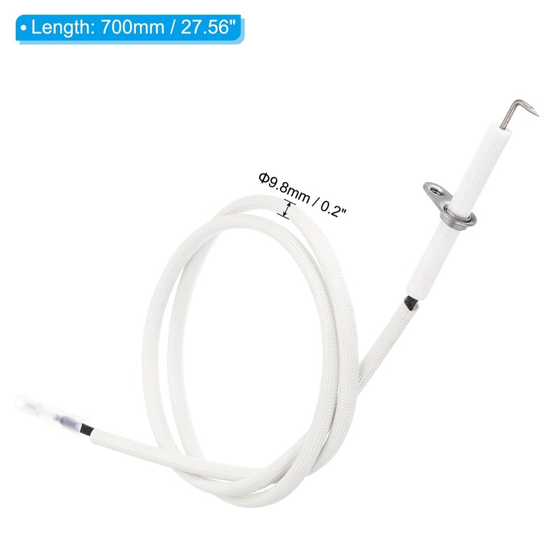 PATIKIL 3Pcs Ceramic Spark Electrode Igniter with Wire Lead Replacement