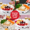 Electric Fondue Maker Deluxe Set w 4 Forks- Removable Serving