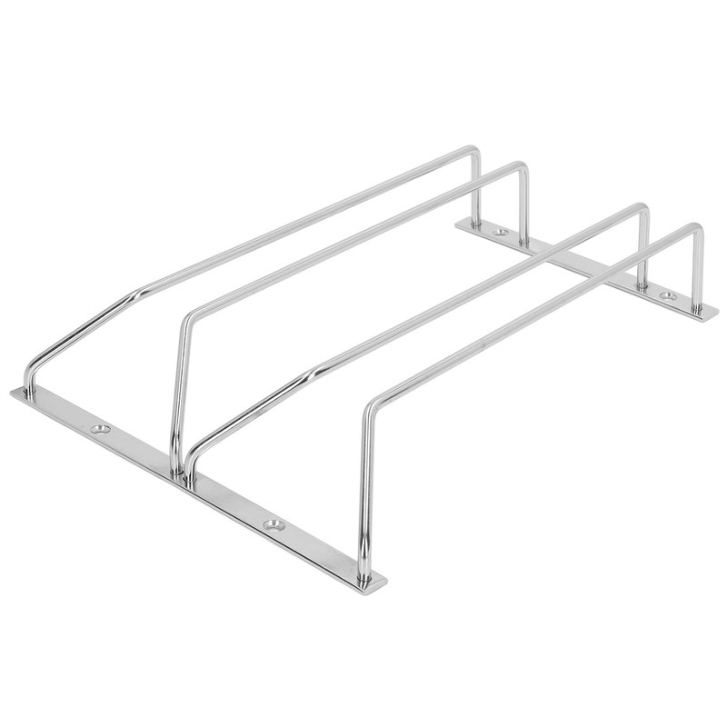 Stainless Steel Double Row Wine Glass Stemware Rack Hanging Stemware