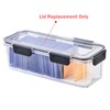 DEEIF Trading Card Storage Box Lid with 6 Latch Replacement