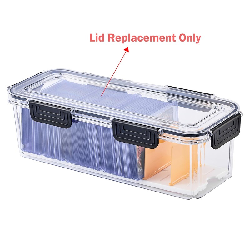DEEIF Trading Card Storage Box Lid with 6 Latch Replacement