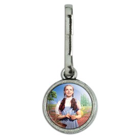 Wizard of Oz Dorothy Character Antiqued Charm Clothes Purse Suitcase Backpack Zipper Pull Aid