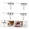 Zerodeko 4Pcs Stainless Steel Mini Funnel Liquid Funnel for Kitchen