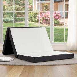 Airdown Tri-Fold Memory Foam Mattress, 3 inch Twin Folding Mattress with Washable Cover, Foldable Mattress Portable for RV Camping, Guest Mat, Easy Storage, 75"×38"×3"