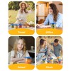 BiuLeon 6 Pack-24 oz Freezer Storage Containers, Plastic Food Storage