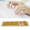 104Pcs Keycaps Metallic Durable Stable TwoTone Translucent Backlit Mechanical Keyboard