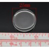 Unbranded 10 pcs. Circle Clear Round Glass Dome Seals Tiles