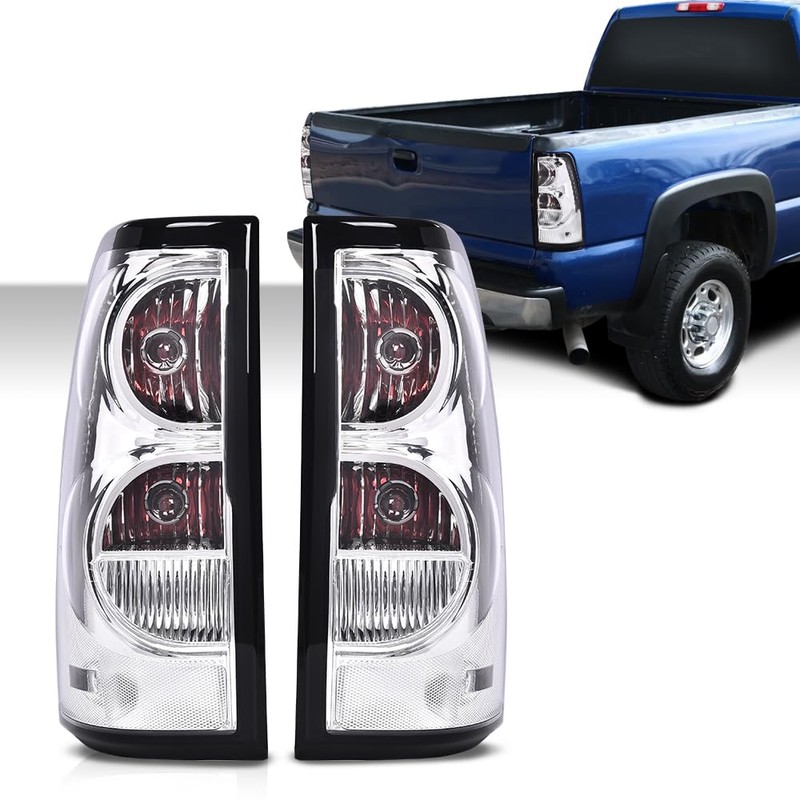 G-PLUS Tail Lights Brake Lamps w/Harness Compatible with 2003-2006 Chevy