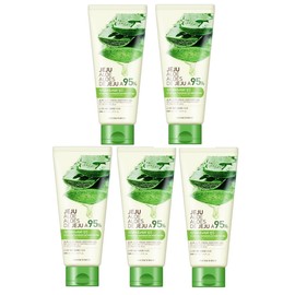 The Face Shop Fresh Jeju Aloe Soothing Gel 300ml Tube Type (Bundle of 5) / 더페이스샵 신선한 제주 알로에 수딩젤 300ml 튜브형(5개묶음상품)