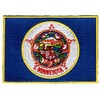 Minnesota State Flag Embroidered Patch Velcro®-Brand Fasteners MN Emblem