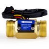Digiten G3/4"Male Thread Water Flow Hall Sensor Switch Flowmeter Counter