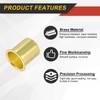 sourcing map 5Pcs Fit for 13mm(1/2") Tube ID Brass Compression