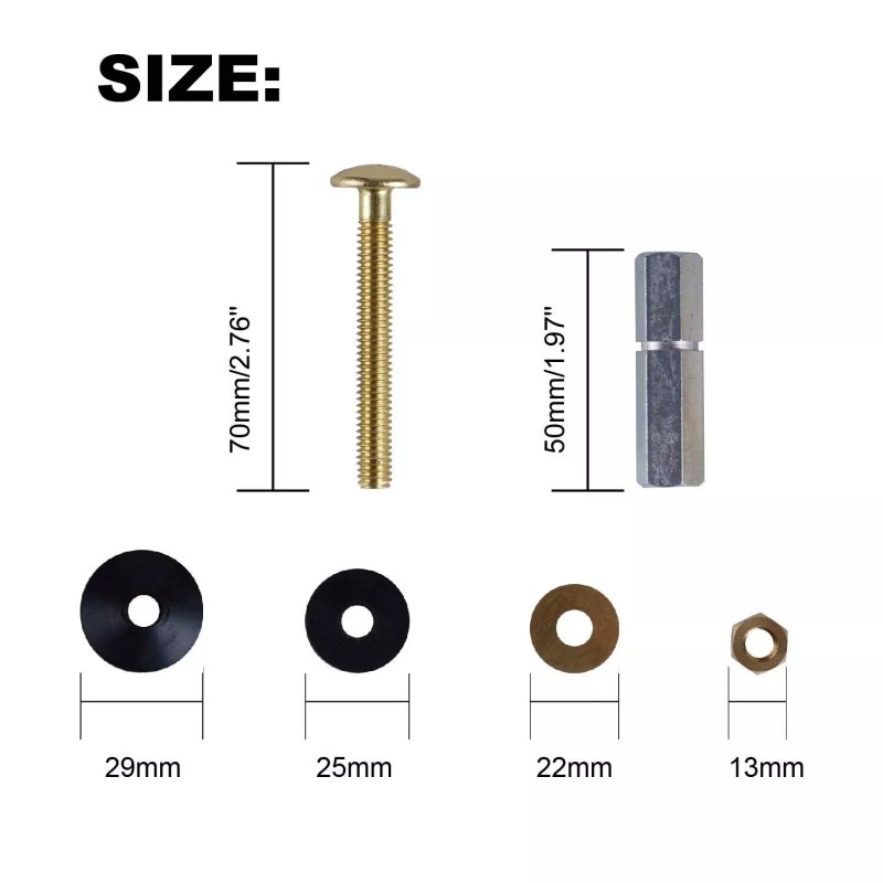 Hibbent Universal Toilet Tank to Bowl Gaskets with 3 Sets