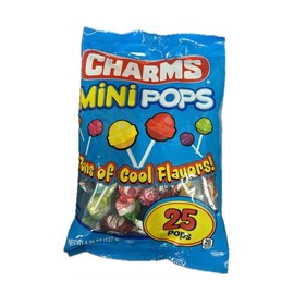 Charms Mini Pops Variety Pack- 25 Pops 4.49oz