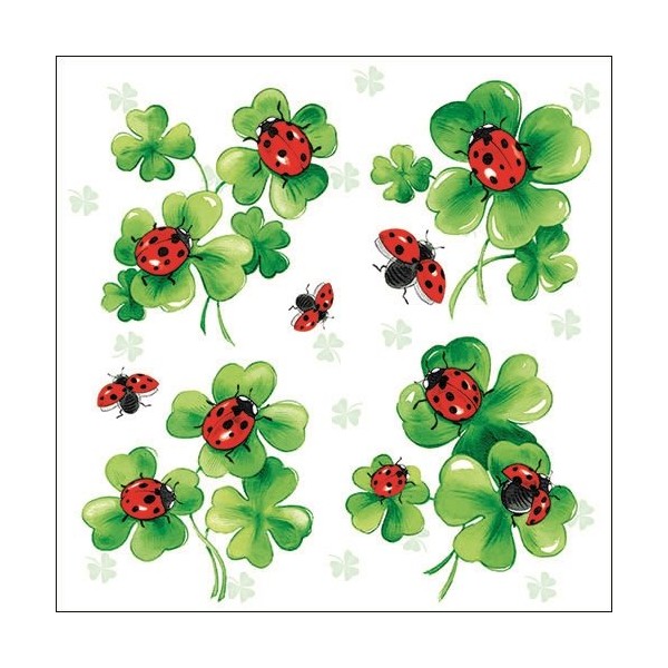 Ambiente Servietten Lunch / Party / ca. 33x33cm Ladybird -Lots