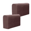 GRIRIW 2sets Elastic Sofa Armrest Covers Couch Arm Rest Covers