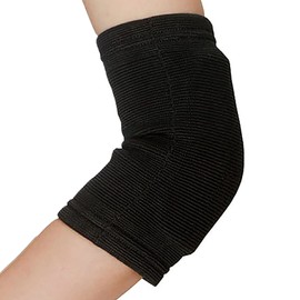 D&M Volleyball 0.5 inch (12 mm) Thick Pads Elbow Support Long Type 1 Piece For Both Left and Right 28.7 inches (737 mm) Black M Size Fixed Support Compression Lightweight Breathable