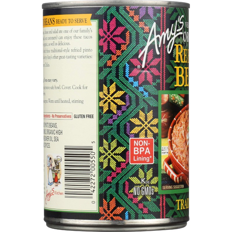 Amys Bean Refried Tradtnl Gf