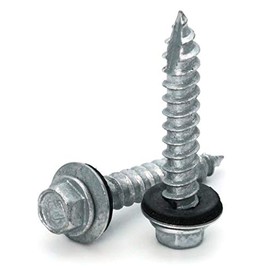 Hex Washer Head Mechanical Galvanized Roofing Screws - #14 x 1-1/2" Qty 1000
