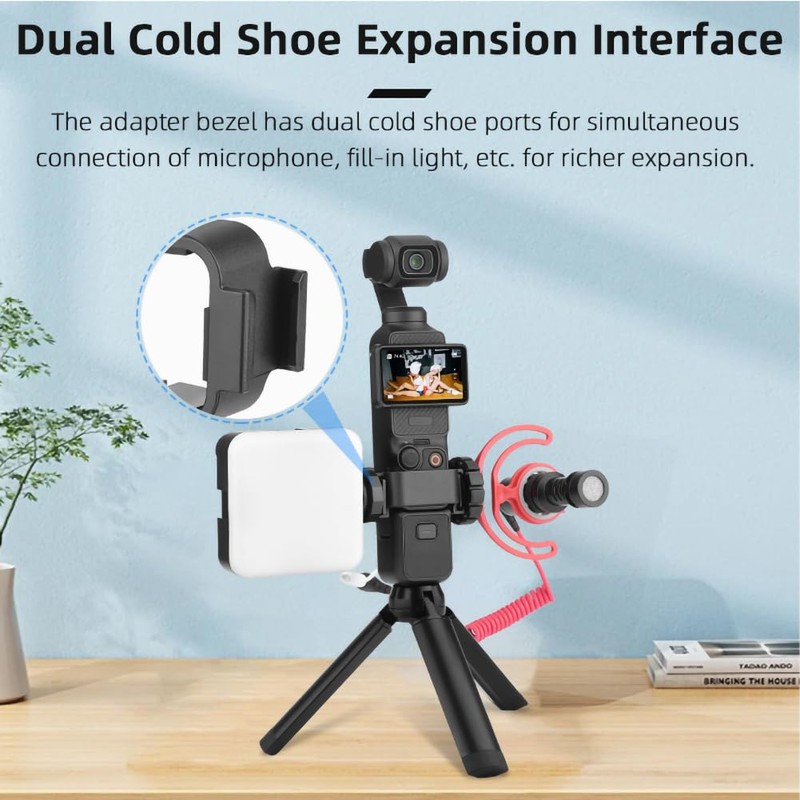 OSMO Pocket 3 Expansion Adapter Frame with Dual Cold Shoe