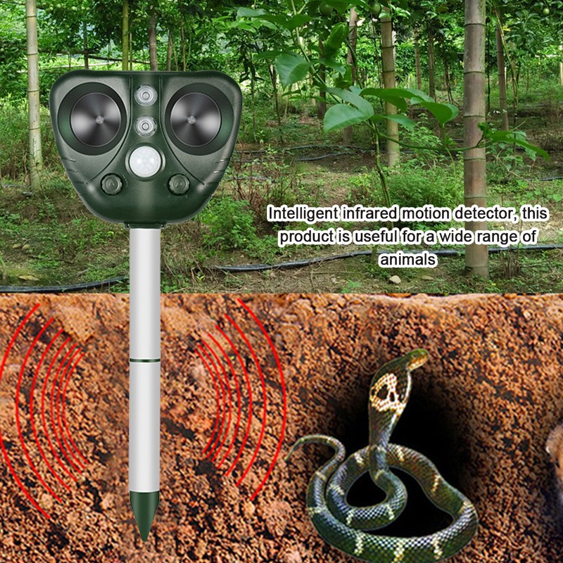 Outdoor Waterproof Solar Powered Pest Rejector Garden Farm Mouse Mole