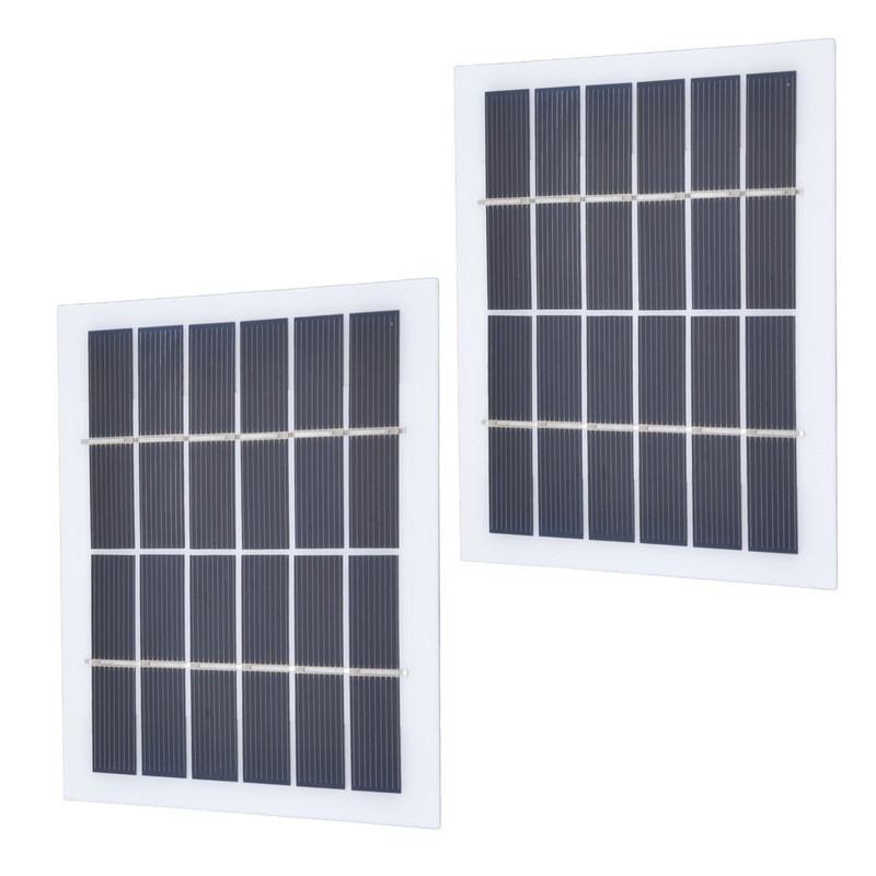 2 Pcs Portable Solar Panel 2W 6V Mini Solar Cells
