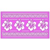 Island Hibiscus Border Stencil