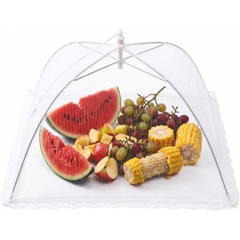 Yosoo Cubierta de Malla Protectora para Alimentos y Tartas, Cubierta de Comida para Barbacoas y Picnics al Aire Libre, Fácil de Usar y Lavar, Diseño Plegable, Resistente y Ecológica