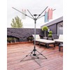 STORAGE MANIAC Outdoor Umbrella Drying Rack, 8 Lines with 82