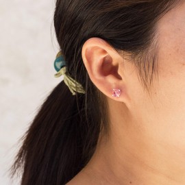 Philip Jones Pink Stud Earrings Created with Zircondia® Crystals