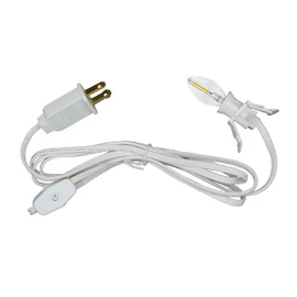 Creative Hobbies® Single Light Replacement Clip in Lamp Cord for Christmas Village House Includes LED Light Bulb | 1 Pack
