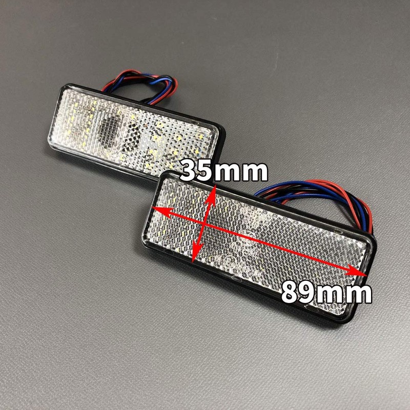 Discover winds LED Reflector Bike Custom Double Luminous Square Brake