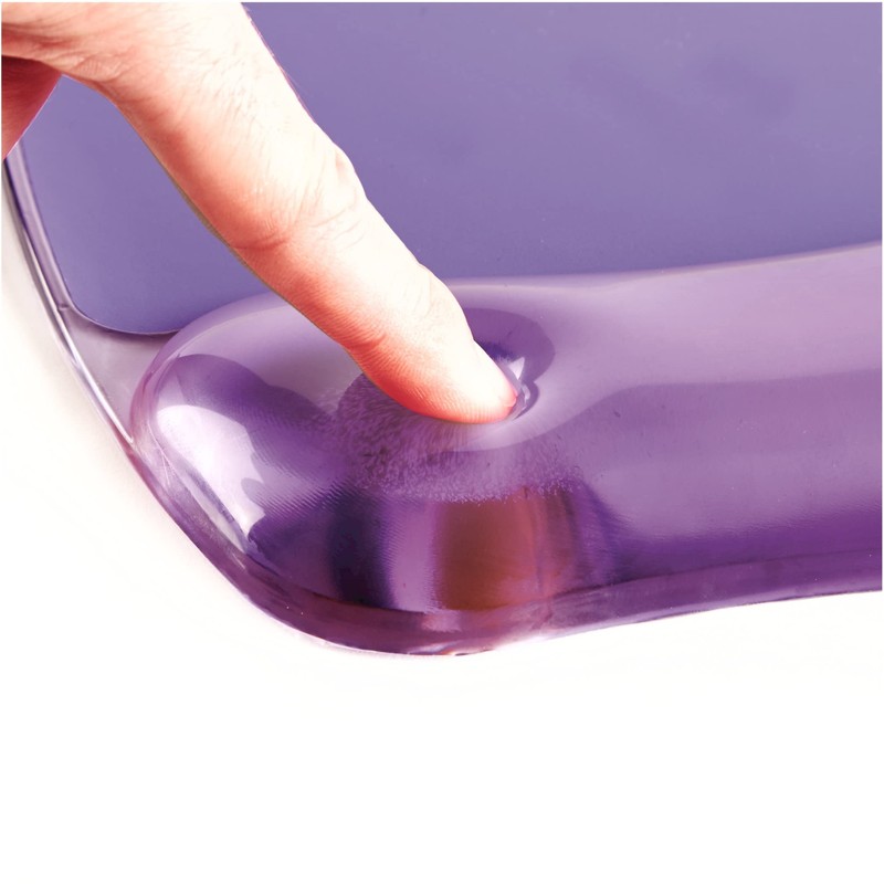 Fellowes - Alfombrilla de ratón y reposamuñecas de gel transparente,