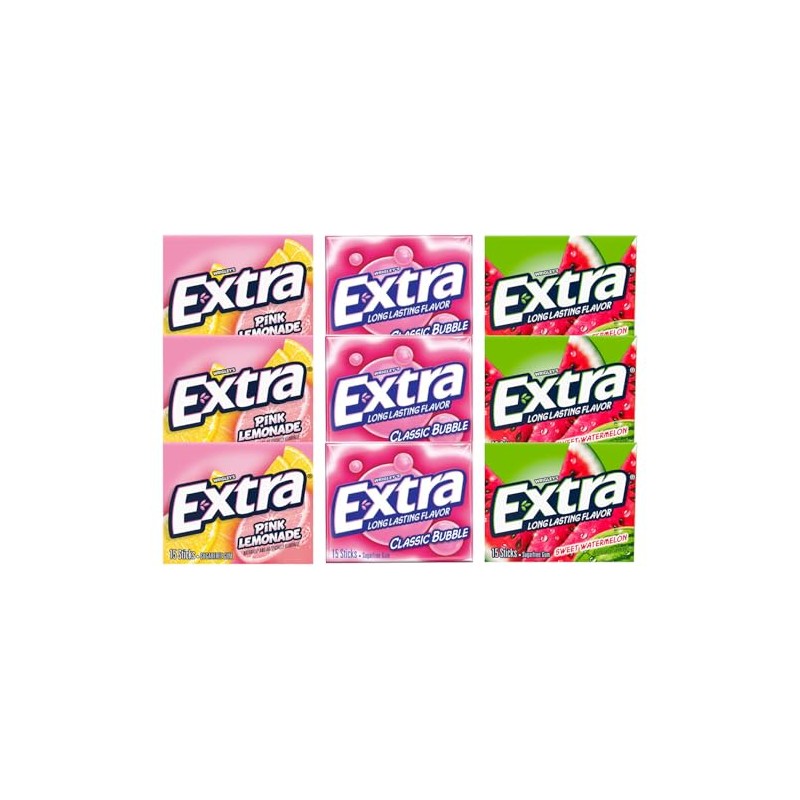 Bitetwist Assorted fruit flavours sugar free Gum, Variety pack Of