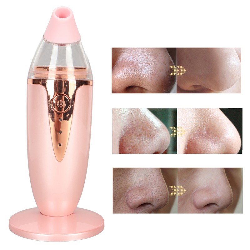 Silicone Blackhead Remover 3 Suction Levels 3 Replacement Tips USB