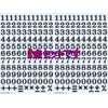 XIAXIN Waterproof PVC Number Sticker Set, Weatherproof, Water Resistant, Number,