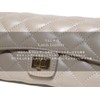Sp Lab Lamb Leather Long Wallet with Chain Quilted Clutch