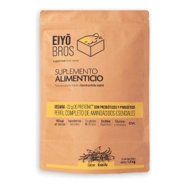 Proteína Vegana Eiyo Bros 1.2 Kg Vainilla 22 Gr Porción Eco