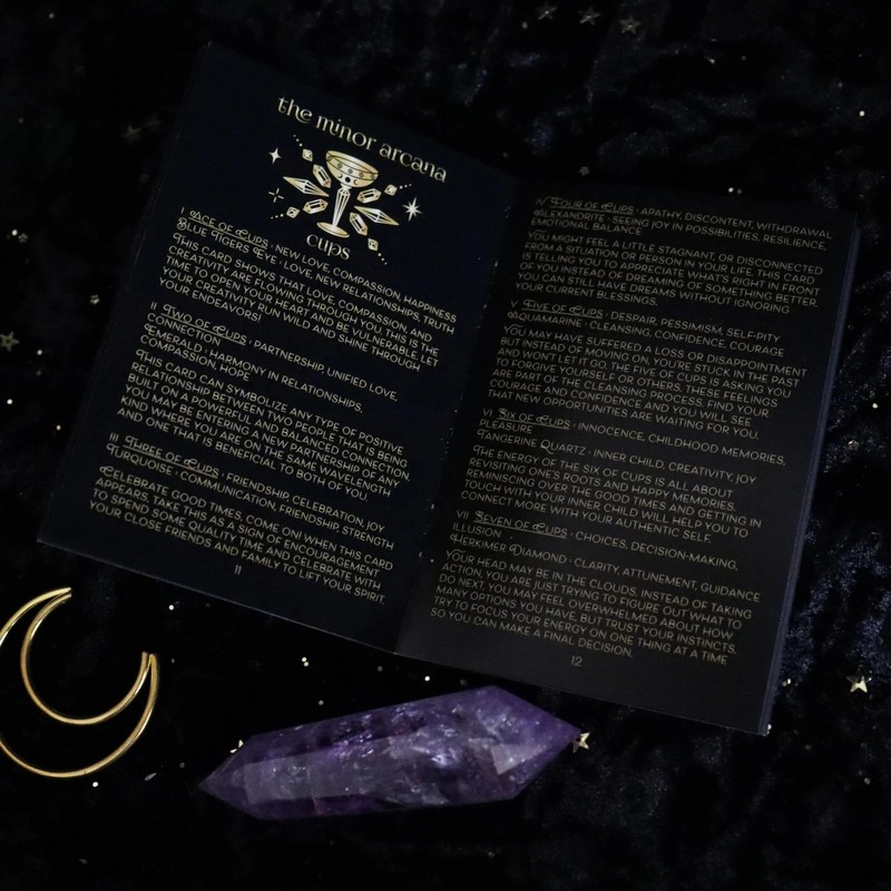 JP GAMES LTD Crystalstruck Tarot Deck by Moonstruck Crystals, Artwork