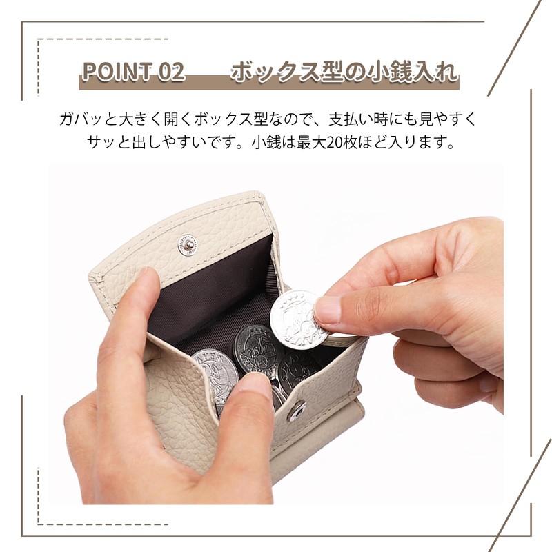 imeetu Mini Wallet, Coin Purse, Mitsuri Wallet, Small Women's, Coin