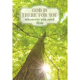 Faithfully Yours Encouragement God's Comfort Big Tree Leaves Christian Religious Greeting Card