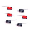 TEHAUX V-153-1c25 6pcs Micro Electric Travel Switches Waterproof Momentary Push