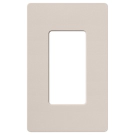 Lutron Claro 1 Gang Decorator Wallplate, SC-1-TP, Taupe Satin Finish