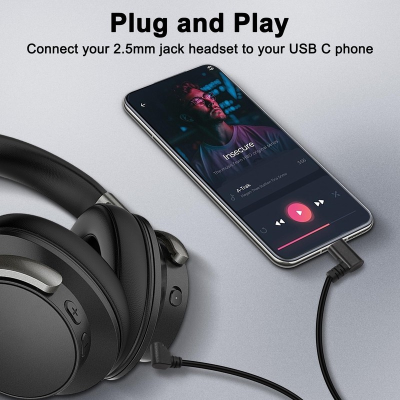 XMSJSIY Type C to 2.5mm Audio Cable USB C Male