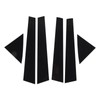 6pcs Window Pillar Post Trim Anti Scratch Glossy Black B