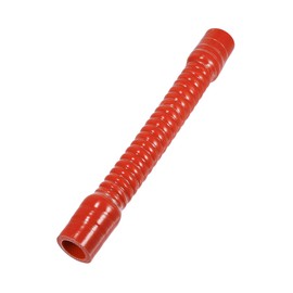 A ABSOPRO 1 x 25 mm Innendurchmesser, 300 mm Länge, 0 °, roter Silikonschlauch mit Gewinde, Kühlmittelschlauch, Universalartikel