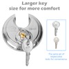 DuoTyga Discus Keyed Alike Padlock, 2-3/4 Inch Wide, Heavy Duty