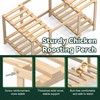 Flehomo Chicken Perch, Wooden Roosting Bars for Chicken Coop &