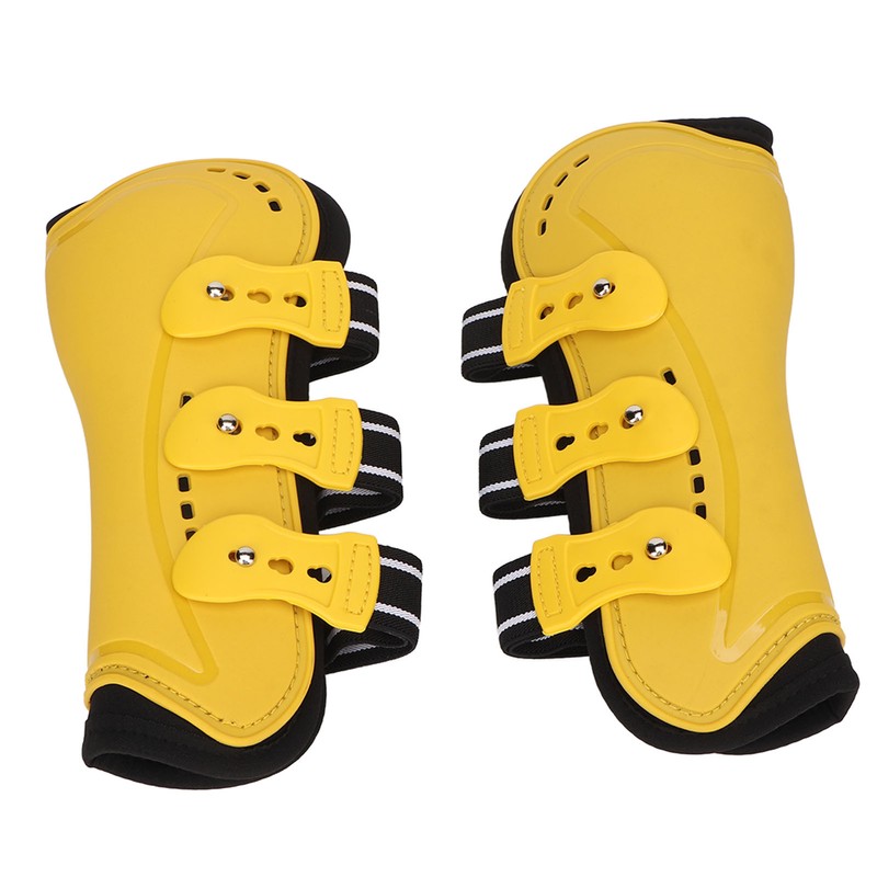 2Pcs Horse Tendon Boots Open Front Adjustable Breathable Horse Front