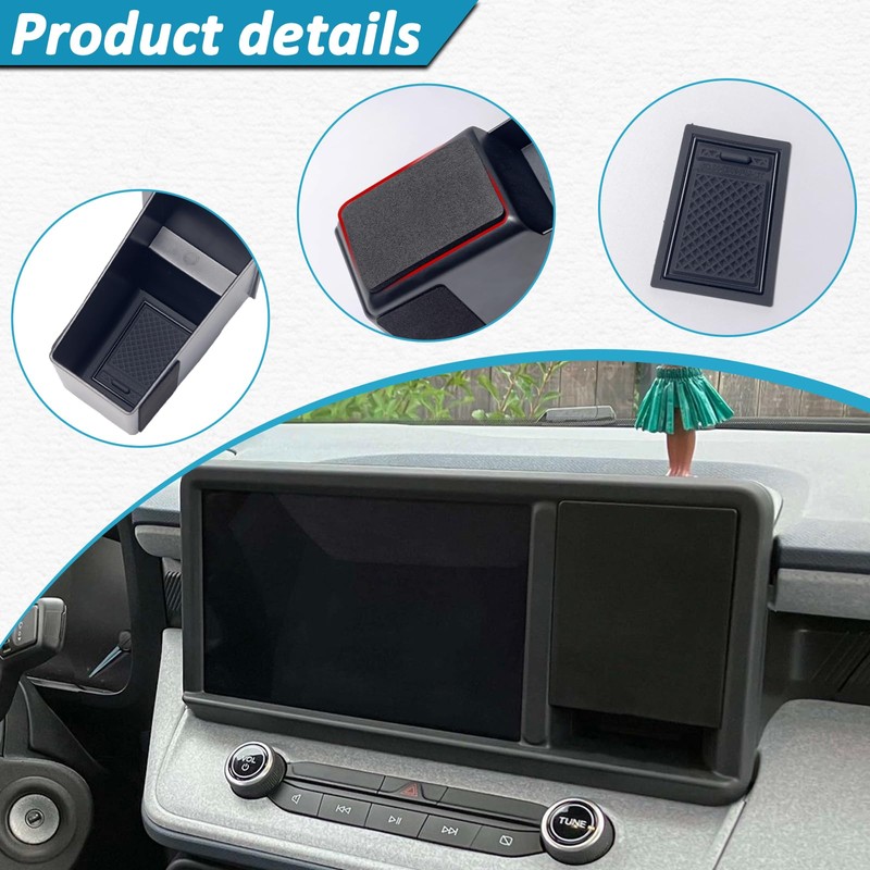 TOPINSTALL Hidden Screen Drawer Organizer Compatible with 2022-2024 Ford Maverick